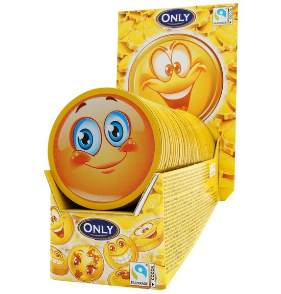 Piena šokolādes ONLY Emoji thaler, 21.5g