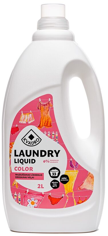 Veļas mazgāšanas līdzeklis KVADRO Color, 2l