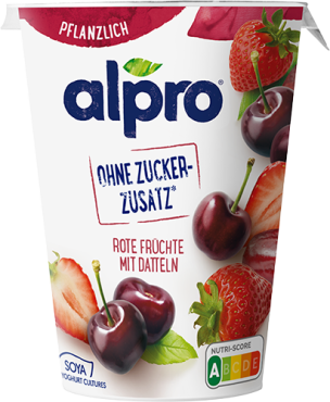 Fermentētas sojas produkts ALPRO. ar sarkanajām ogām un datelēm, 400g