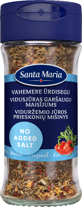 Vidusjūras garšaugu maisījums, bez pievienota sāls 24g, Santa Maria