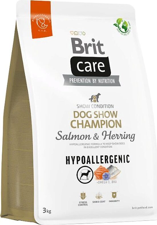 Sausā barība suņiem BRIT CARE Dog Show Champion, 3kg