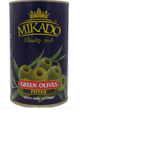 Zaļās olīvas, bez kauliņiem MIKADO, 4250ml