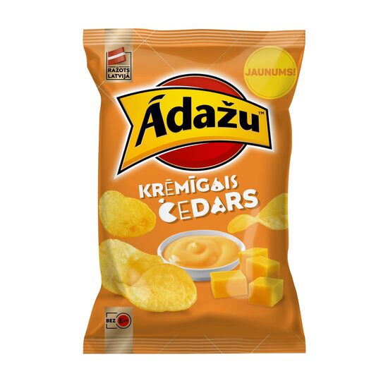 Čipsi ĀDAŽU Krēmīgais čedars, 130g