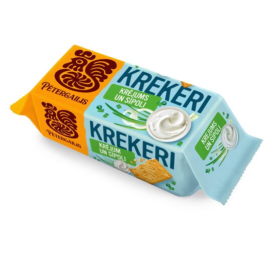Krekeri PERGALE Pētergailis, krējums un sīpoli, 72g
