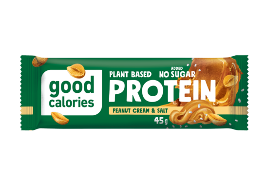 Proteīna batoniņš ar sālītiem zemesriekstiem un datelēm GOOD CALORIES, 45g