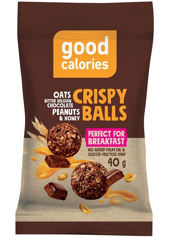 Grauzdēta auzu uzkoda ar Beļģu šokolādi GOOD CALORIES, 40g
