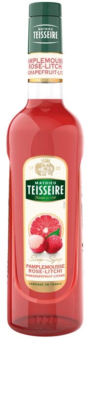 Sīrups TEISSEIRE Rozā greipfrūtu un līčiju, 0.7l (DEP)