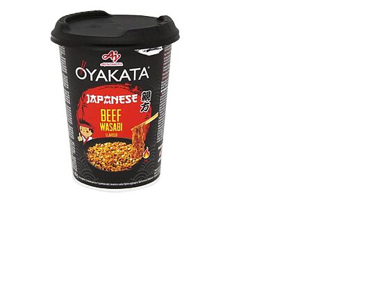 Ātri pagatavojamas nūdeles OYAKATA Liellopu Vasabi, 93g