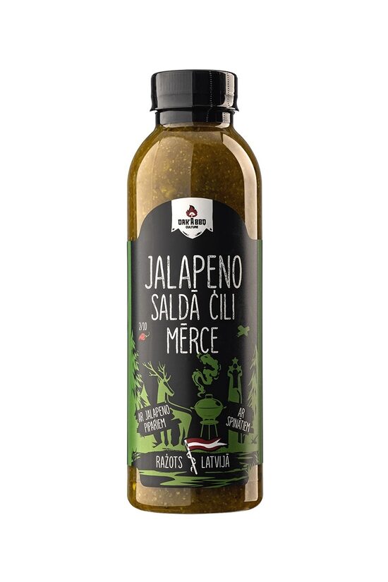 Halapenjo saldā čili mērce OAK'A BBQ, 600g