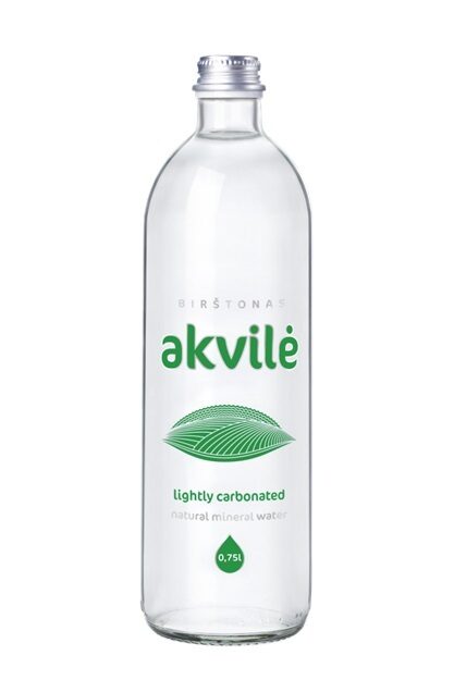 Minerālūdens AKVILE, viegli gāzēts, stiklā, 0,75l (DEP)