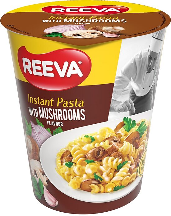 Ātri pagatavojamas nūdeles REEVA, ar sēnēm, 70g