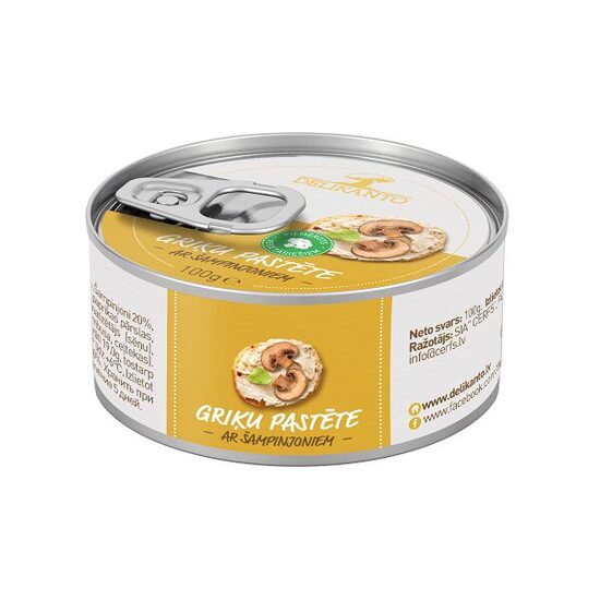 Pastēte vegāna LĀČI, griķu ar šampinjoniem, 100g