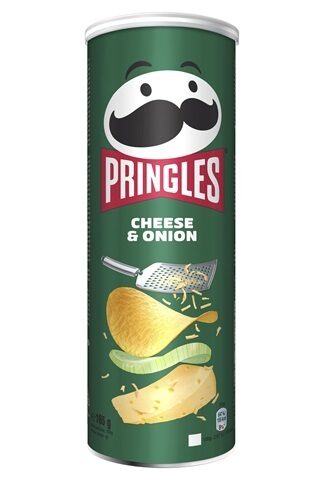 PRINGLES ar sieru un sīpoliem, 165g