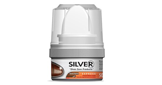 Apavu krēms SILVER Instant, brūns, 50ml
