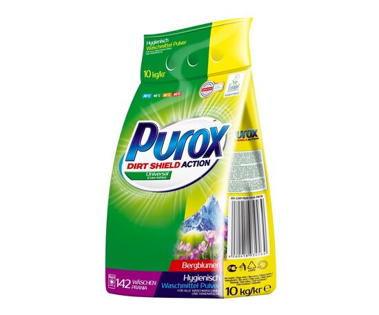 Veļas pulveris PUROX Universal, Eco, 142 mazg. reiz., 10kg