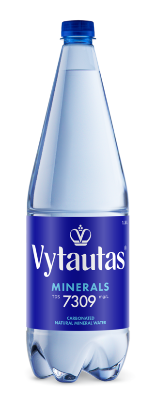 Naturāls minerālūdens Vytautas, viegli gāzēts, 1,5l PET (DEP)