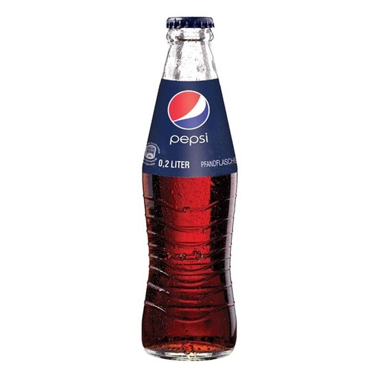 Gāzēts dzēriens PEPSI Cola, stiklā, 0.2l (DEP) RGB