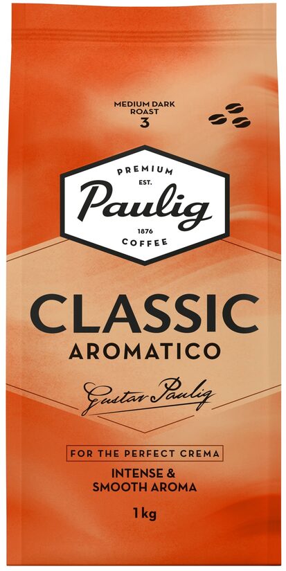Pupiņu kafija Paulig Classic Aromatico 1kg