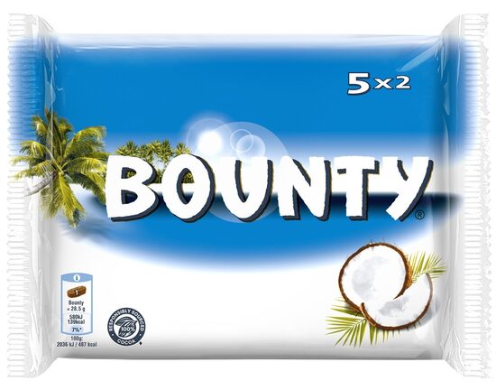 Šokolādes batoniņš BOUNTY 5-paka_NEW