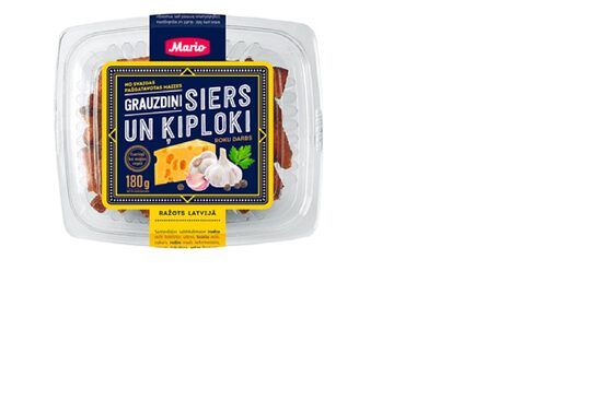 Grauzdiņi MARIO, ar siera un ķiploku garšu,   180g