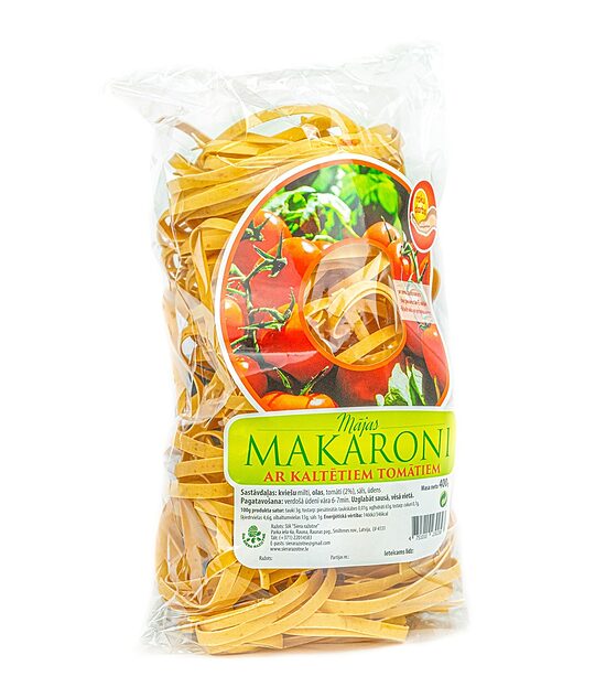 Mājas makaroni ar kaltētiem tomātiem, 400g
