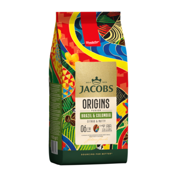 Kafijas pupiņas JACOBS ORIGINS Brazil&Colombia 1kg