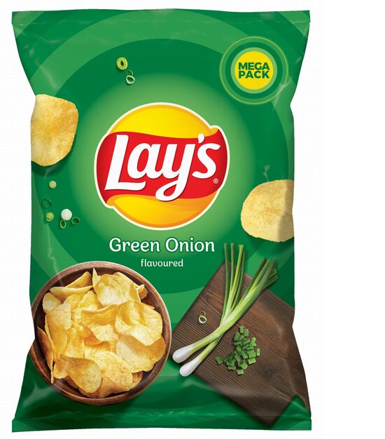 Čipsi LAY'S, ar zaļo lociņu garšu, 200g