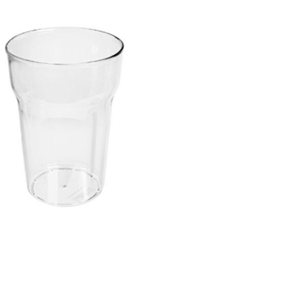 Vairākkārt lietojamās glāzes SAN, 350ml, D77mm, caurspīdīgas, depozīta, 0.041kg, 1gab