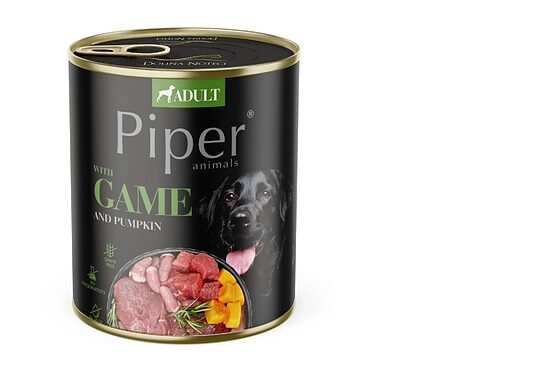 Konservi suņiem PIPER medījums, ķirbis, 800g