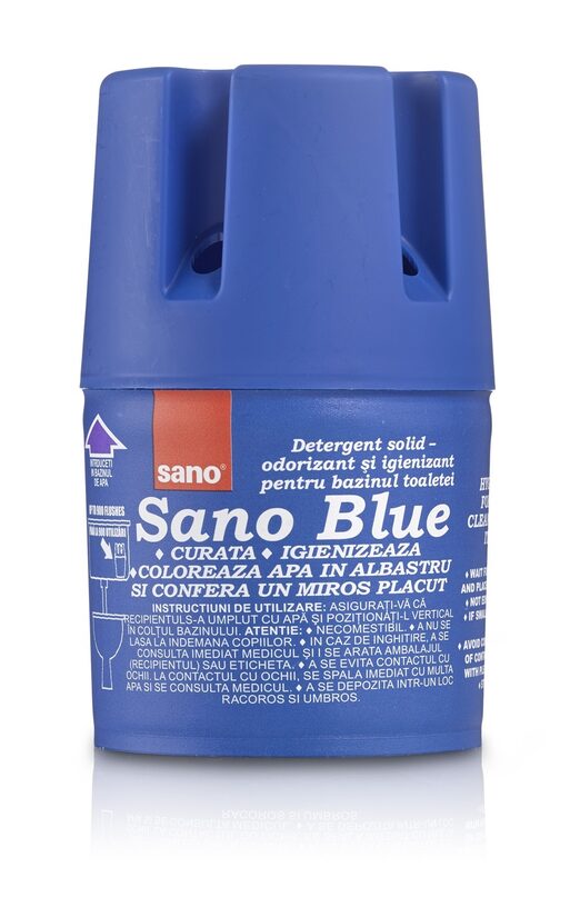 Tualetes bloks SANO Blue, skalojamai kastei, 150g