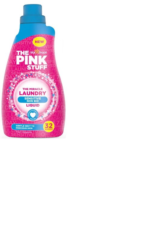 Šķidrais veļas mazgāšanas līdzeklis THE PINK STUFF Sensitive, 960ml