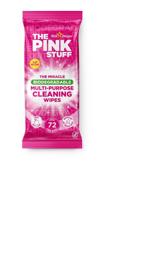 Multifunkcionalās mitrās salvetes THE PINK STUFF, 72gab