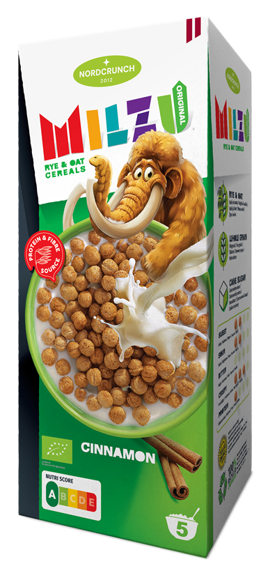 Milzu Originals rudzu un auzu bumbiņas ar kanēli, Organic, 150g