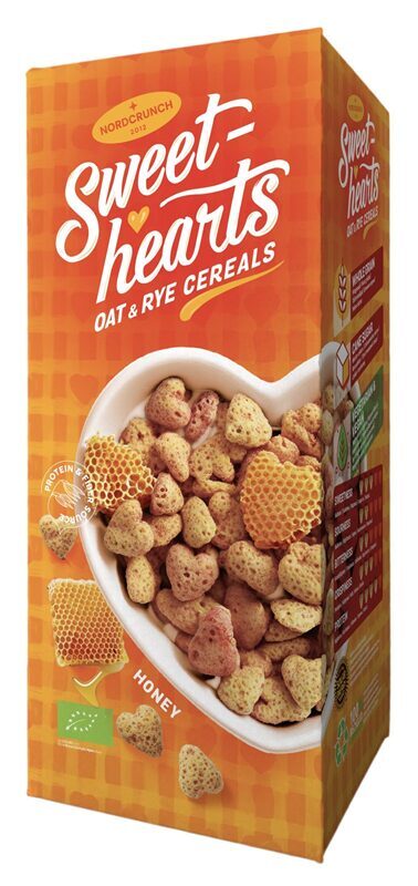 Sweethearts rudzu un auzu bumbiņas ar medu un kanēli,  150g