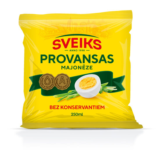 Majonēze SVEIKS Provansas, 67%, 250ml