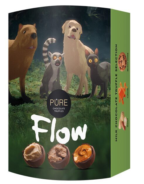 Piena šokolādes trifeļu izlase "Straume" 108g PURE