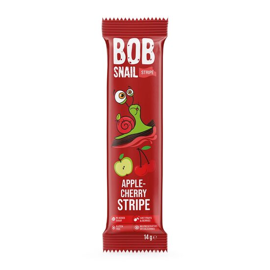 Ābolu un ķiršu strēmelītes BOB SNAIL, 14g