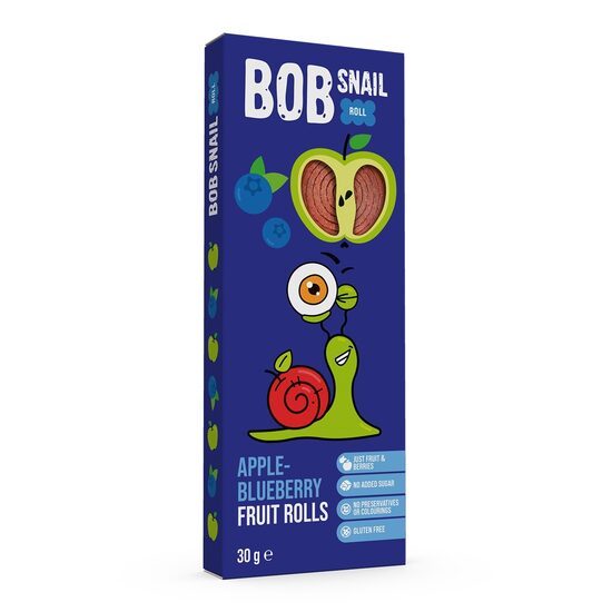 Ābolu un melleņu rullīši BOB SNAIL, 30g
