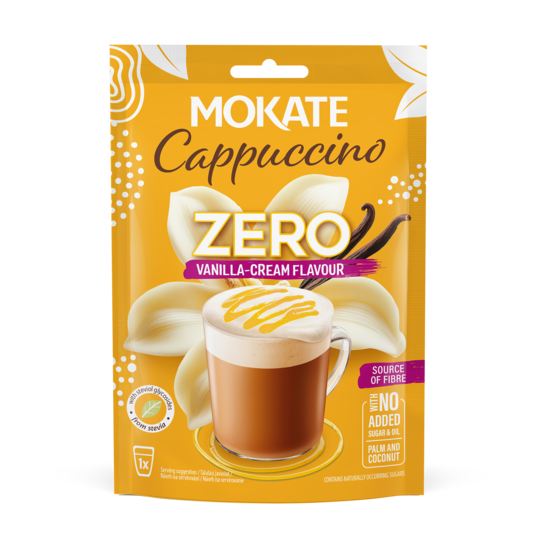 MOKATE CAPPUCCINO ZERO Vaniļas krēma garša 20g