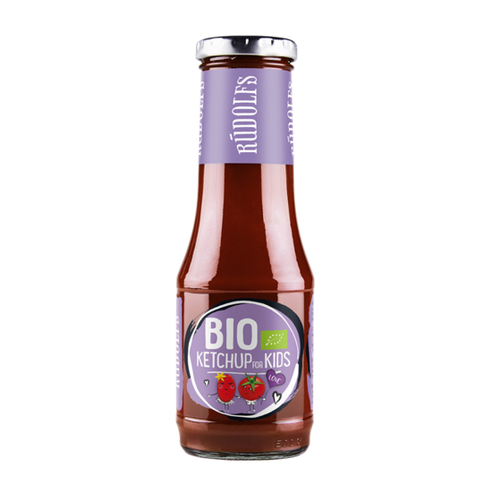 Tomātu kečups bērniem RŪDOLFS BIO, saldais, 320 g