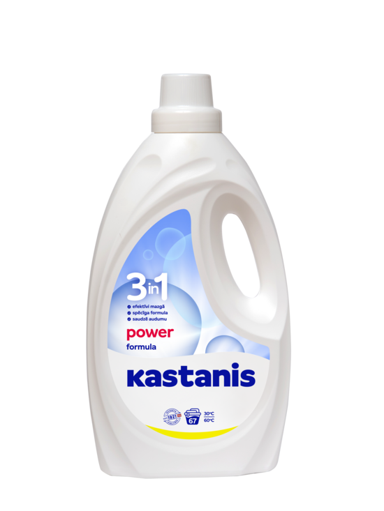 Veļas mazgāšanas līdzeklis KASTANIS 3in1 Power formula, 2.7l