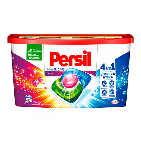 Veļas mazgāšanas kapsulas PERSIL Power Color 4 in 1, 40gab