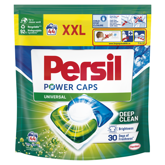 Veļas mazgāšanas kapsulas PERSIL Power Caps Universal, 44gab