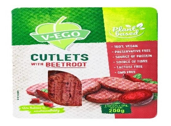 Vegānās kotletes ĀDAŽI ar bietēm, 200g