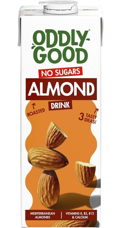Mandeļu dzēriens ODDLYGOOD UHT, bez cukura, 1l