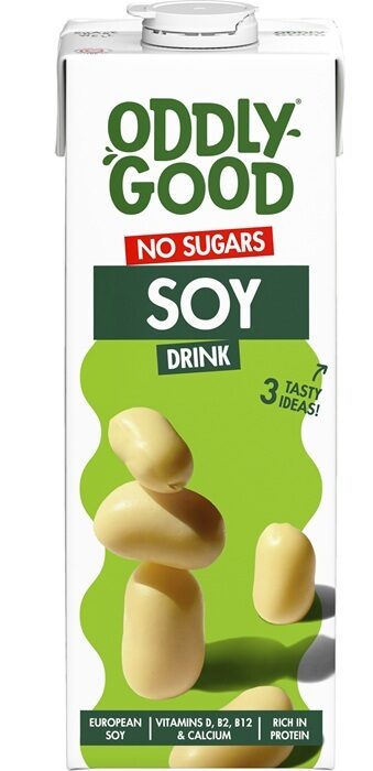 Sojas dzēriens ODDLYGOOD UHT, bez cukura, 1l