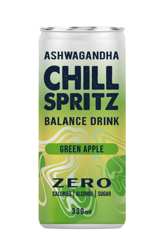 Gāzēts dzēriens CHILL SPRIT Macha Apple, bundžā, 0.33l (DEP)