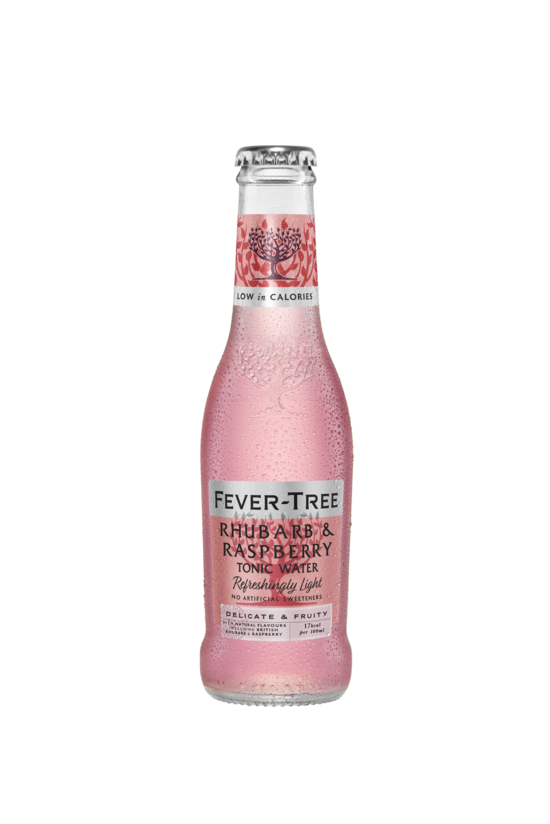 Bezalkoholisks dzēriens FEVER TREE Tonic Rhubarb&Raspberry, stiklā, 0.2l (DEP)