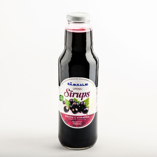 Sīrups RĀMKALNI, Upeņu, stiklā, 0.75l (DEP)