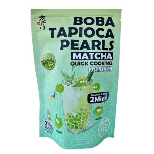 Tapiokas pērles BOBA Matcha, 250g